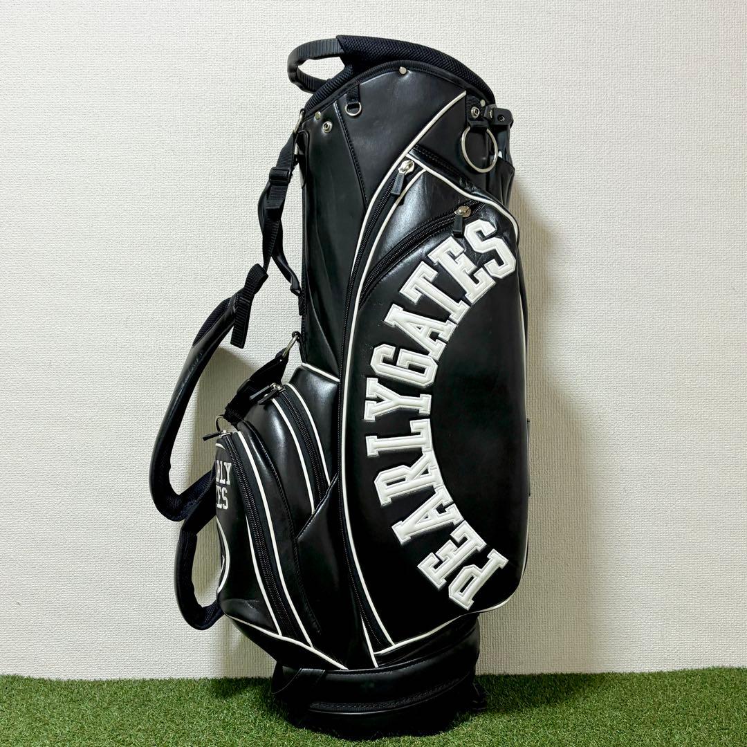 大人気｜パーリーゲイツ　キャディバッグ　スタンド式　黒　ブラック