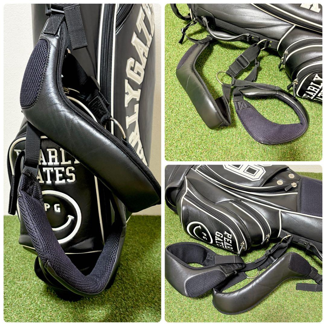 大人気｜パーリーゲイツ　キャディバッグ　スタンド式　黒　ブラック