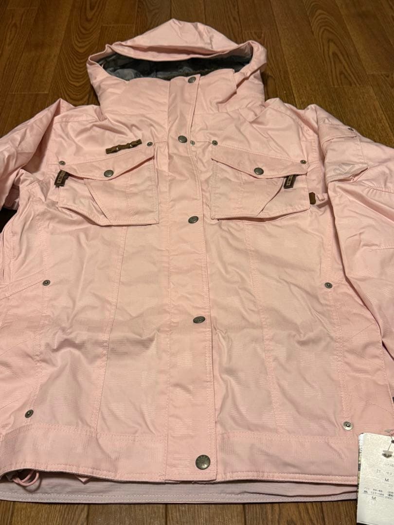 【新品・訳あり・バラ売り不可】arg スノーボードウェア上下　ピンク×ブラウン