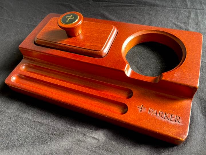 【極稀少】 パーカー 公式 非売品 天然木無垢 万年筆 ペントレイ Parker