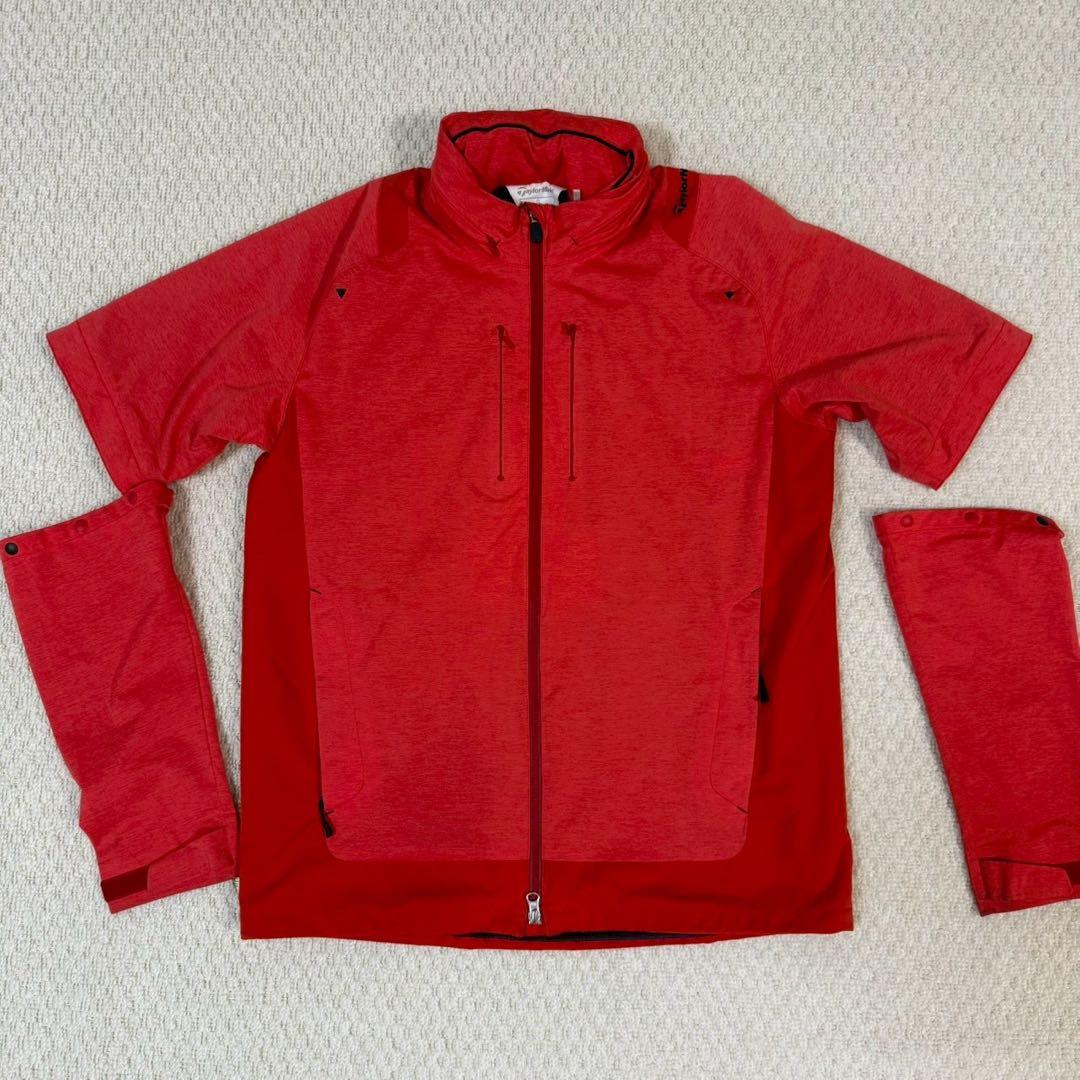 テーラーメイド 雨具 レインウェア セットアップ 赤 XL メンズ O