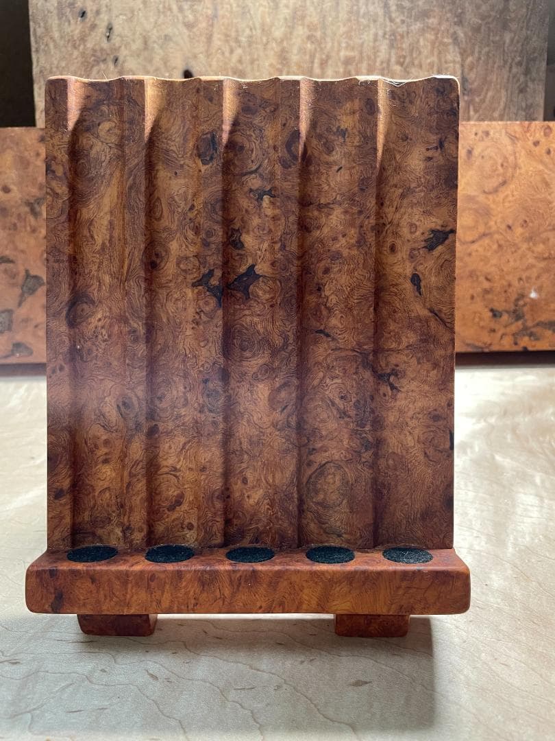 【Kentaro-papa　花梨　立て掛けペントレイ（５本用）】