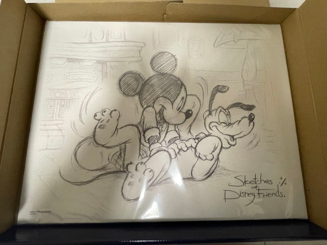Sketches of Disney Friends 3枚セット　新品未使用品