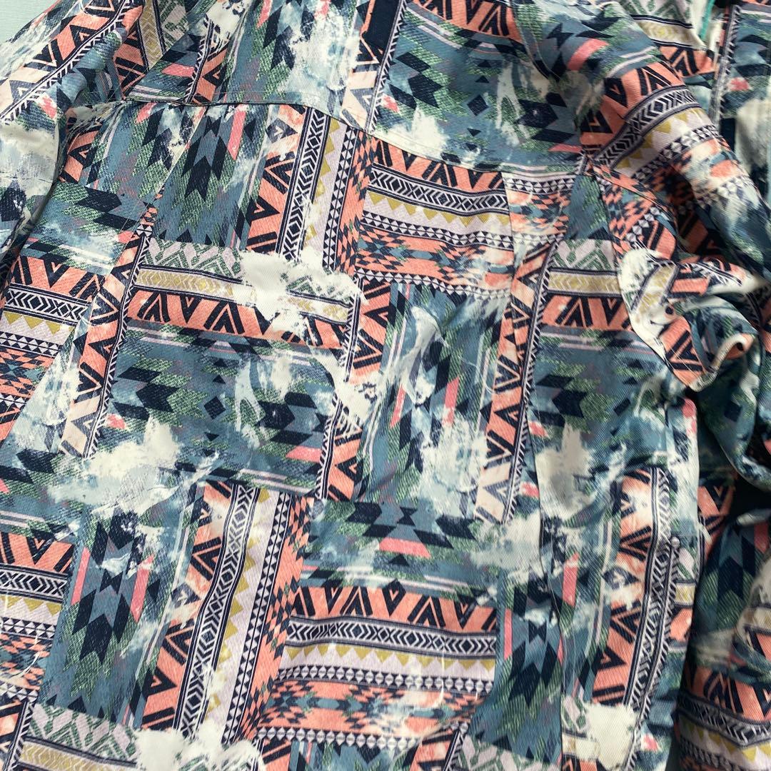 スノーボードウェア 女性用 多色幾何学模様　スキーウェア　冬山ウィンタースポーツ