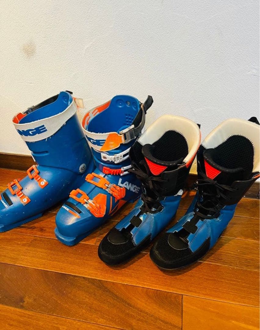 Lange スキーブーツ 青/オレンジ