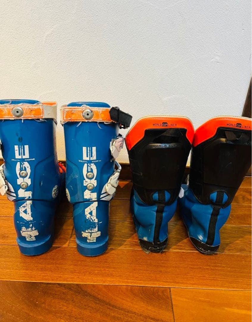 Lange スキーブーツ 青/オレンジ