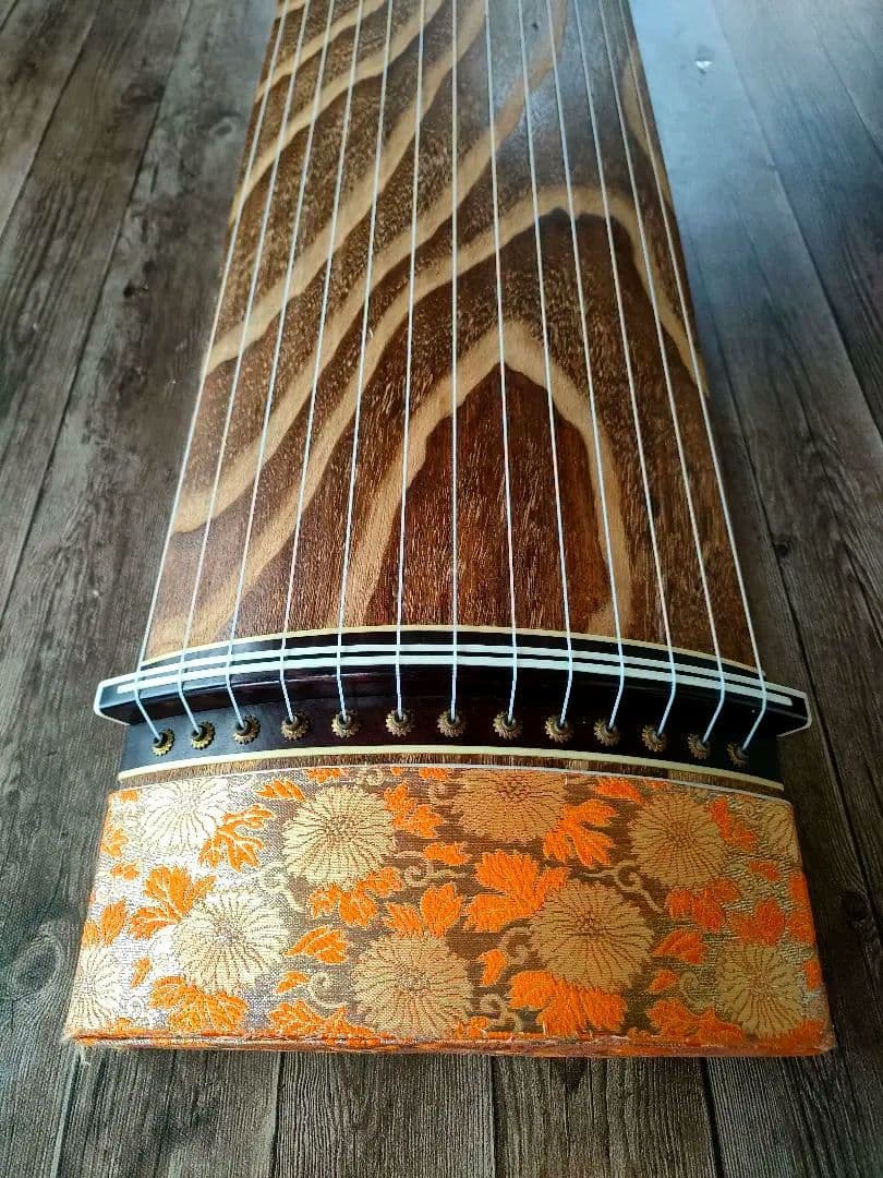 かっちん　山田流　美木目　和楽器　弦楽器 13弦　すだれ彫り　ケース付