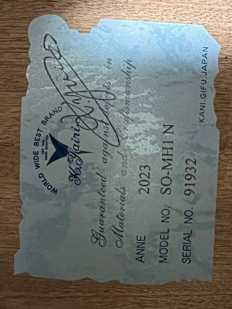 【新品未使用】K.Yairi SO-MH1 Naturalアコースティックギター