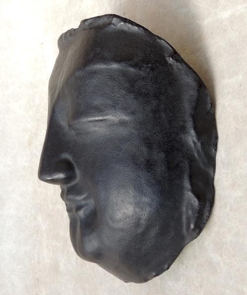 ● 鉄製 仏面 ◆ 高橋敬典 ◆共箱 壁掛け インテリア オブジェ飾り面 佛面