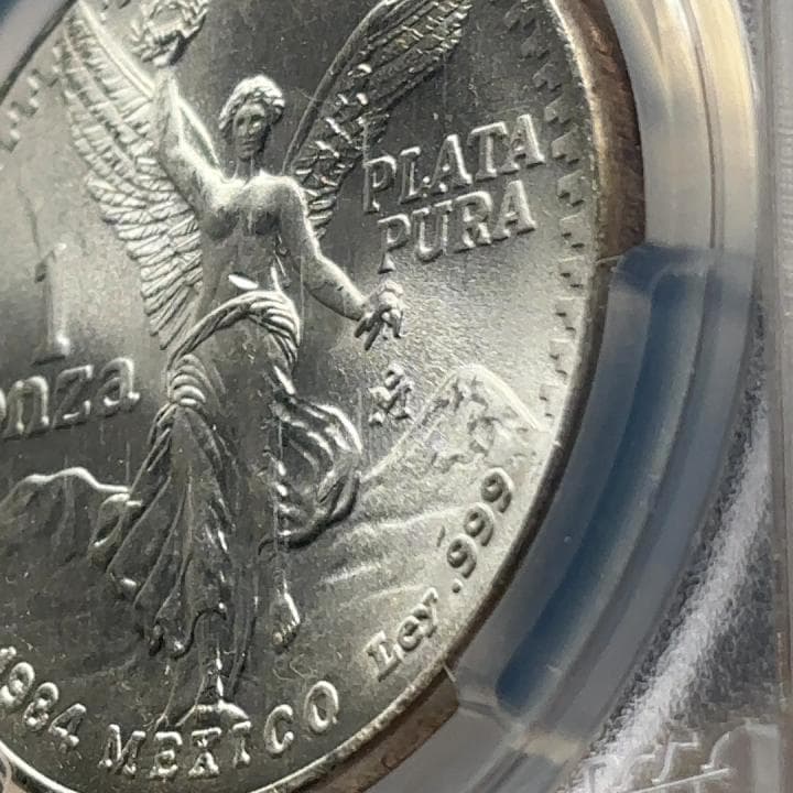 1984年 メキシコ 銀貨 1 Onza 勝利の女神ニケ MS67