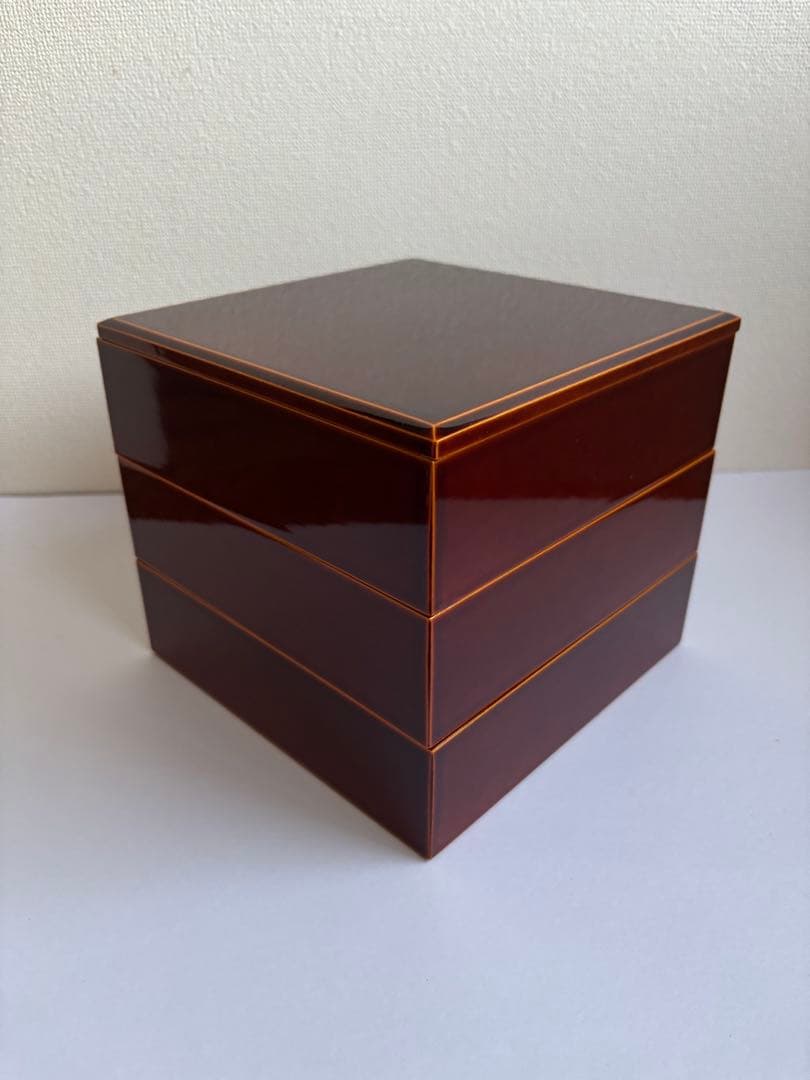 【飛騨春慶】三段重 18cm お正月 おせち 重箱