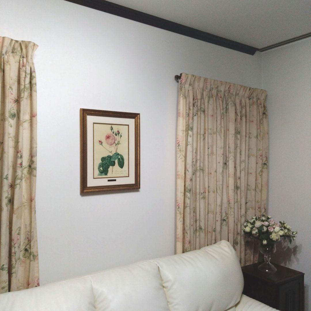 ② ルドゥーテ 絵額 レ ローズ バラ図譜 フォリオ判 ゴールドフレーム 額絵