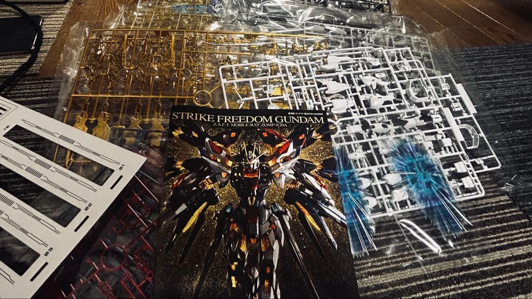 ストライクフリーダムMGEX＆デスティニーガンダムMG＆ライジングフリーダムHG