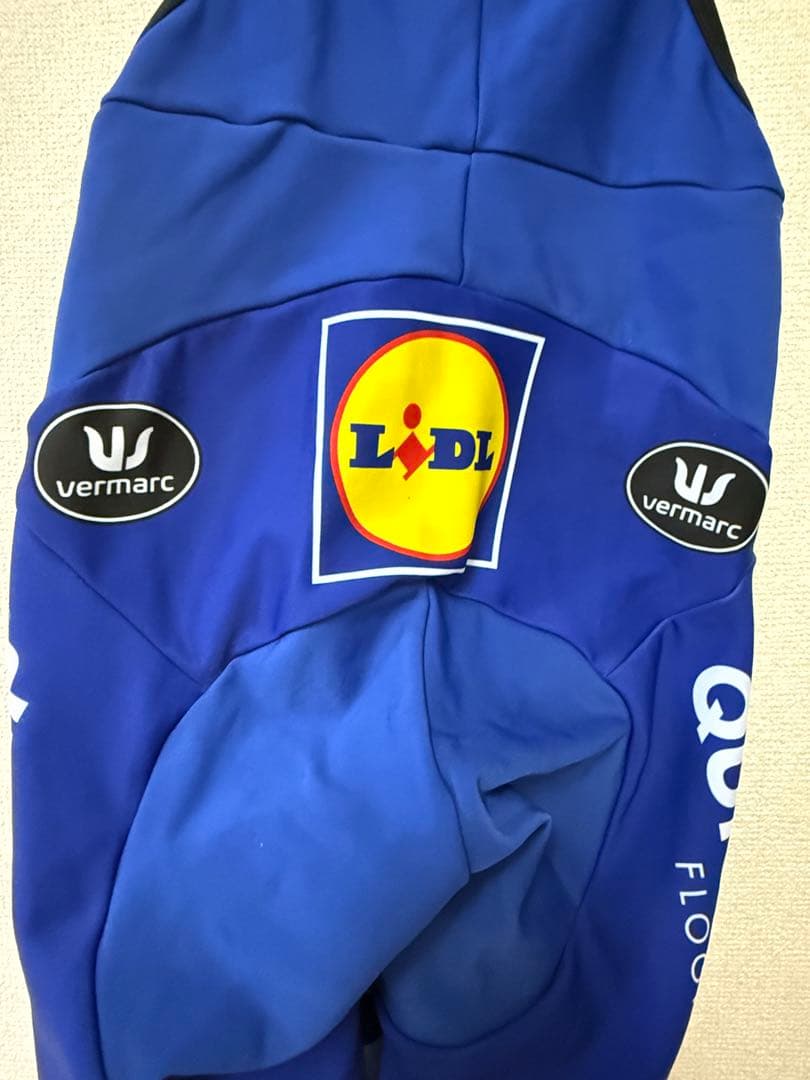 選手支給品　ドゥクーニンク・クイックステップ　ビブタイツ　サイズXS 裏起毛