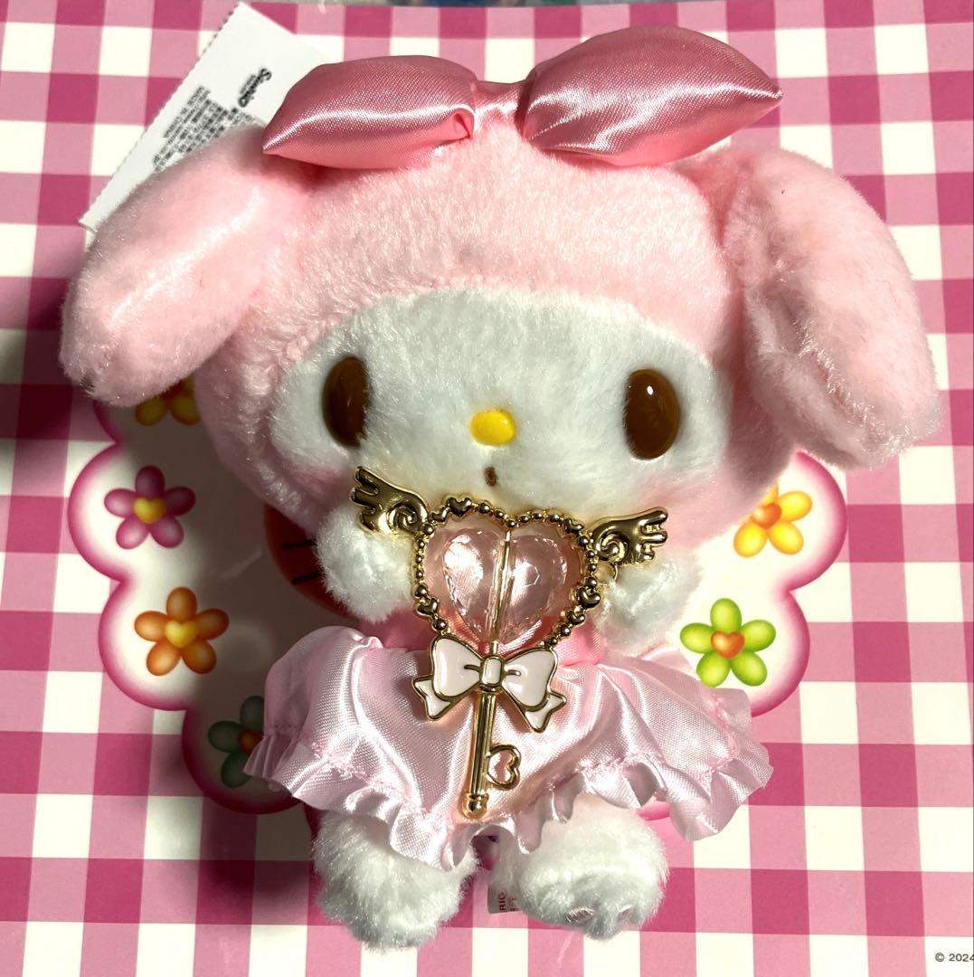 レア　マイメロ　バッグチャーム　ステッキ　ビジュー