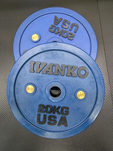 イバンコ　IVANKO　ウェイトリフティング バンパープレーㇳ20kg２枚組