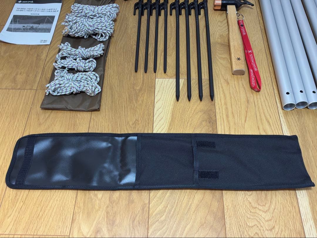 スノーピーク HDタープ\"シールド\"ヘキサM TP-861、ペグハンマー、他