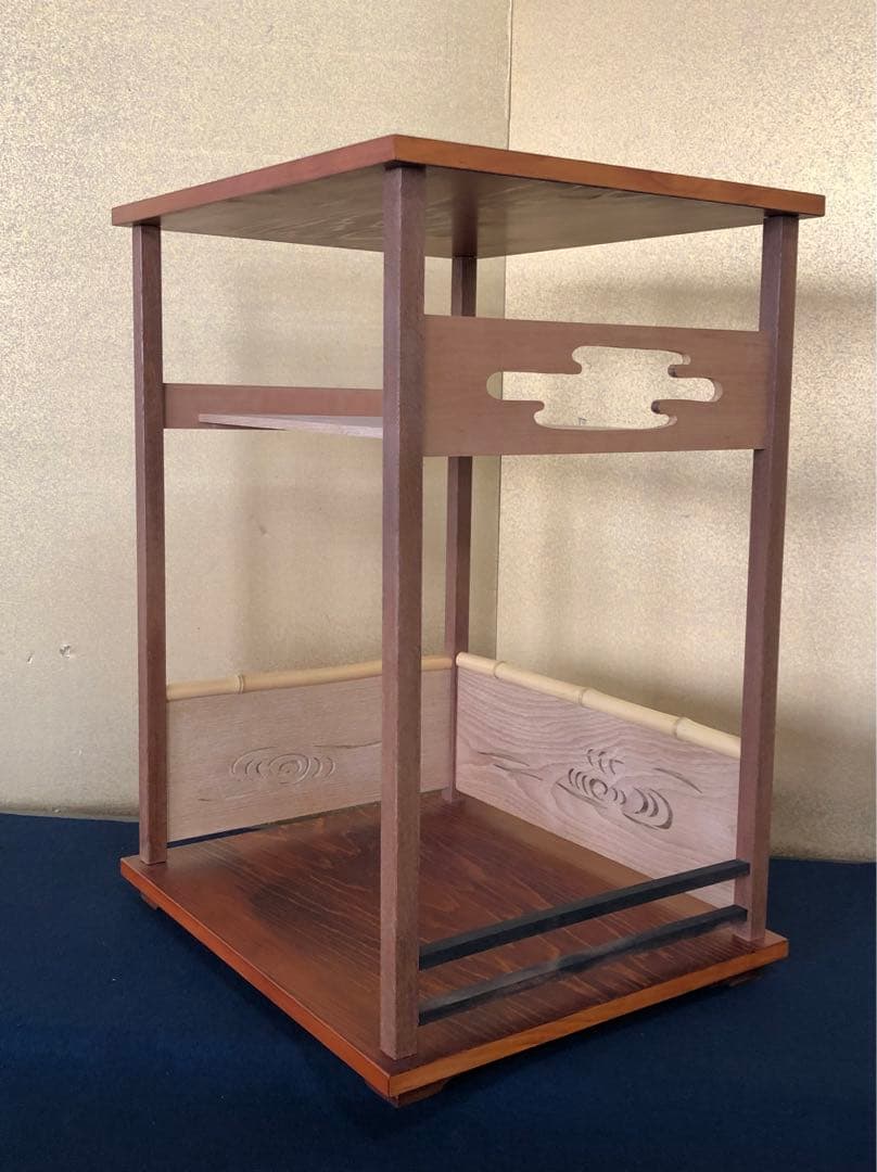 《レ》鵬雲斎好写 行雲棚 組立式 塗師川瀬表完作 作歴 共箱 251024い6