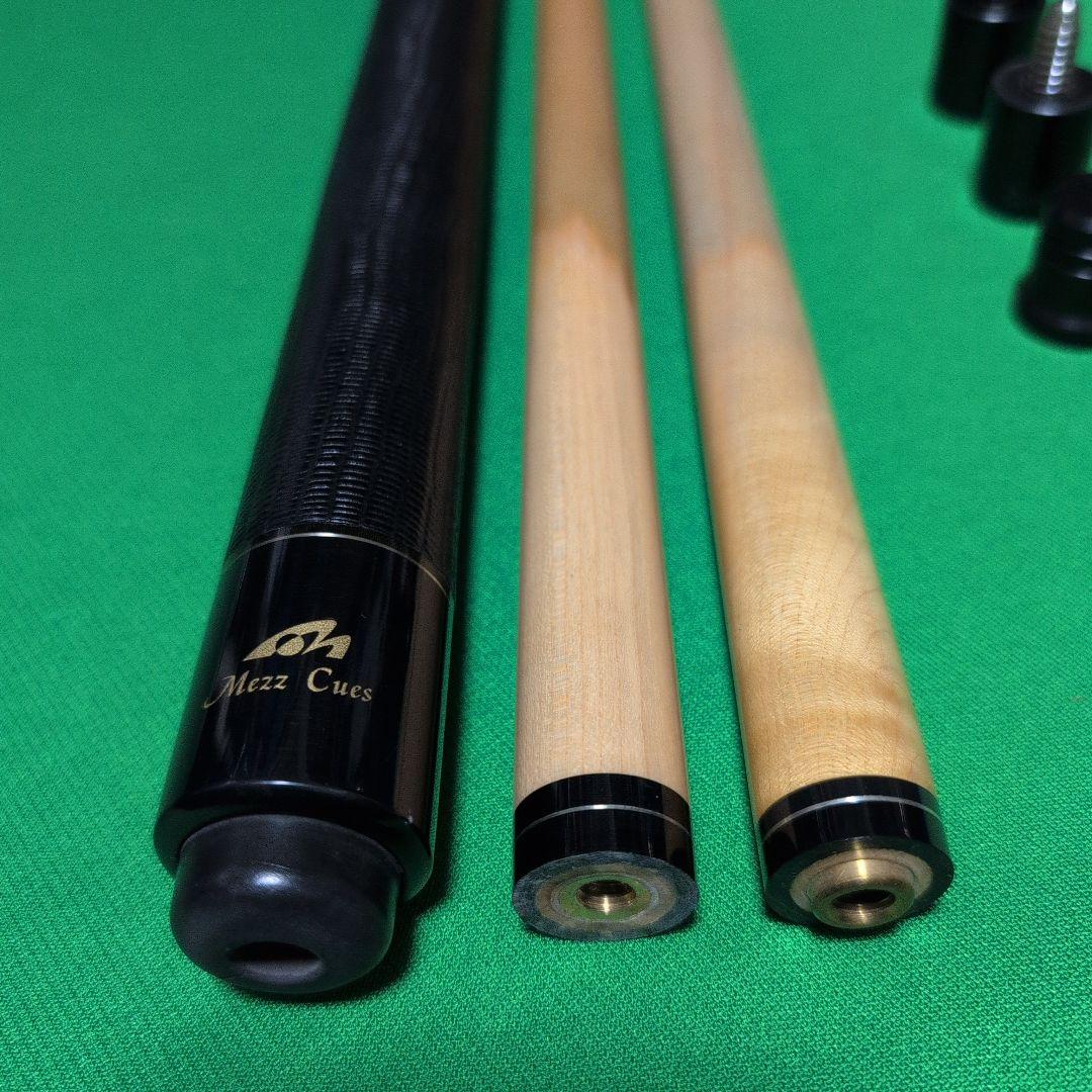 ビリヤードmezzキュー、シャフト2本