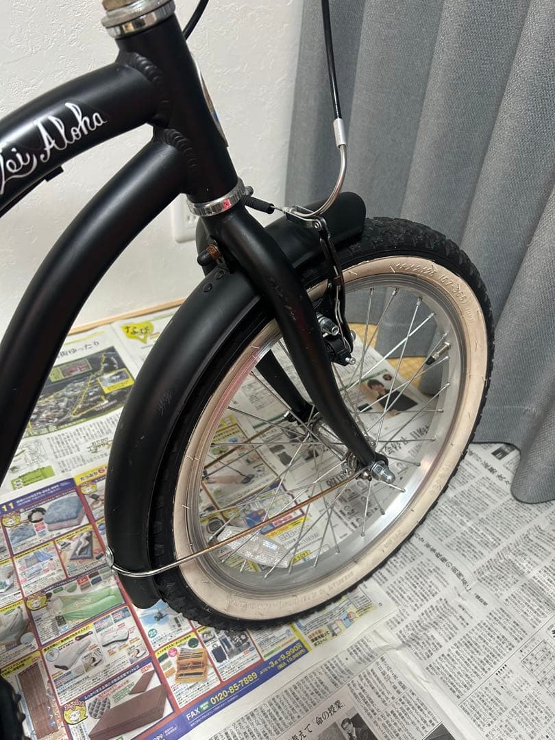 Lei Aloha ビーチクルーザー ブラック　サイズ18インチ