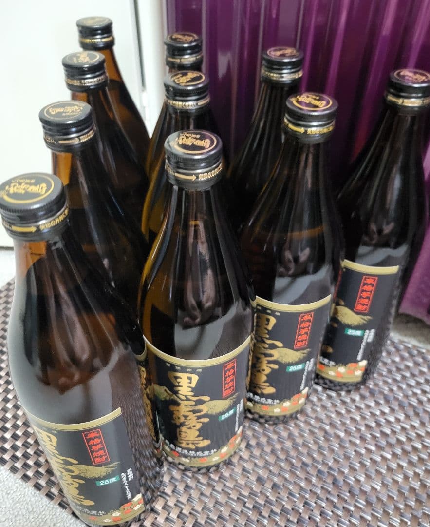 早いもん勝ちです! 新品未開封【本格芋焼酎黒霧島】25度900ml×10本