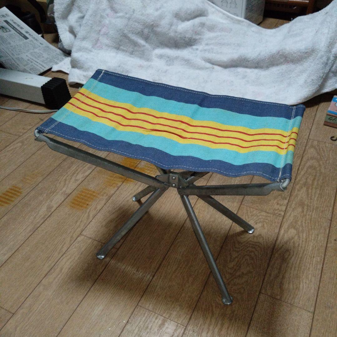 ★希少★昭和★レトロ★1970大阪万博見学 折りたたみイス