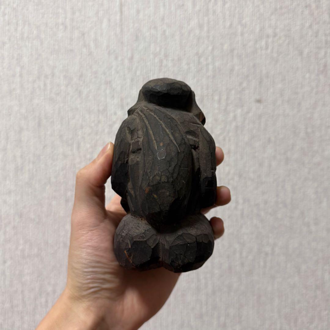 七福神 大黒天 恵比寿天 民衆仏 仏像 木彫 江戸時代 古美術 骨董 古民藝
