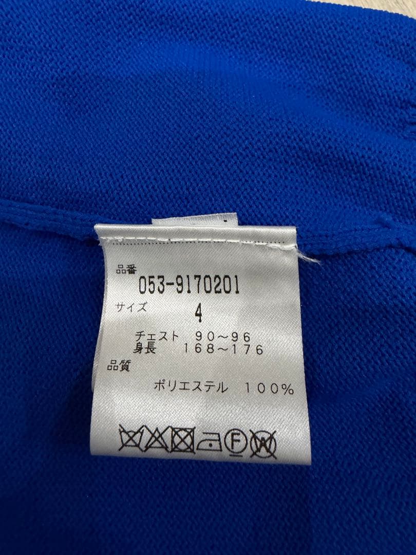 PEARLY GATES ニット セーター メンズ サイズ4 ワッペン ブルー