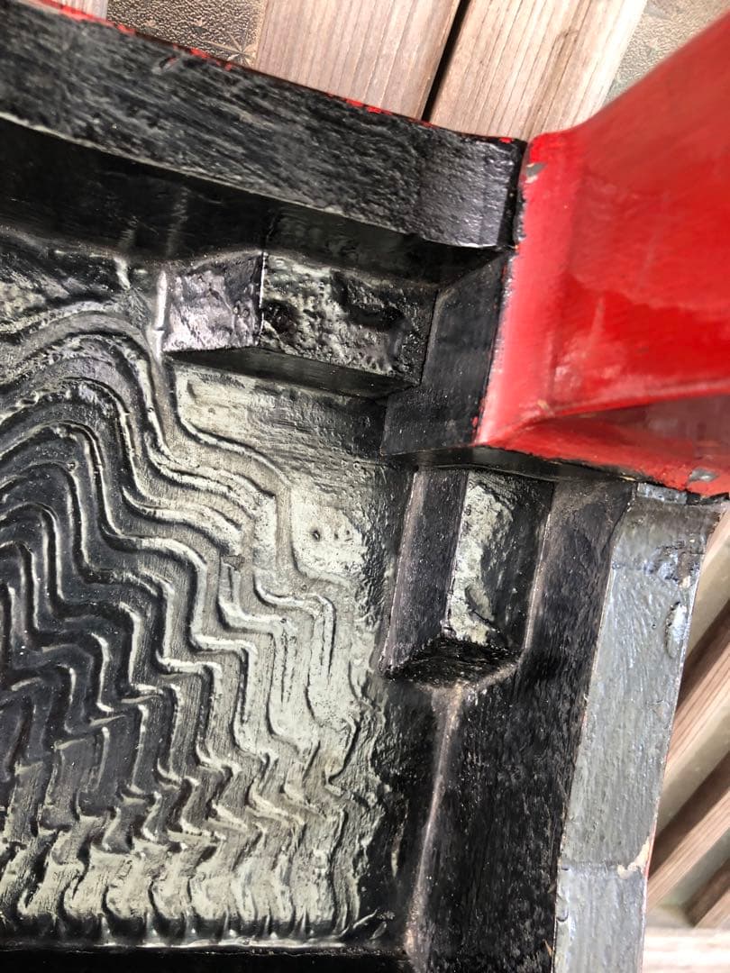 アンティーク家具　座卓 ちゃぶ台 風景画デザイン　豪華　レトロ