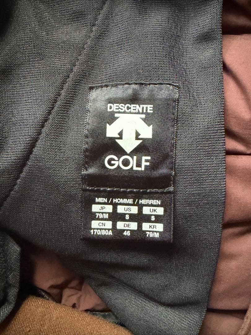 DESCENTE GOLF メンズパンツ M ブラウン