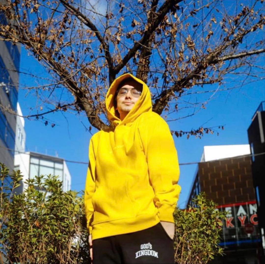 藤井風my flower’s hereフーディ Mサイズ マスタード　パーカー