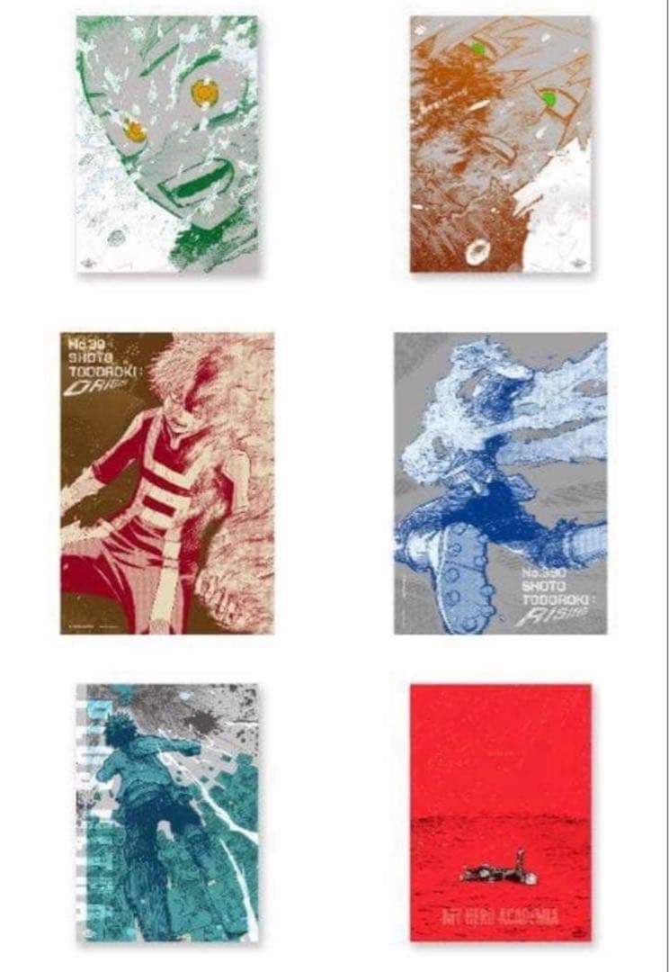 6枚 Set 僕のヒーローアカデミア　ポスター　原画展
