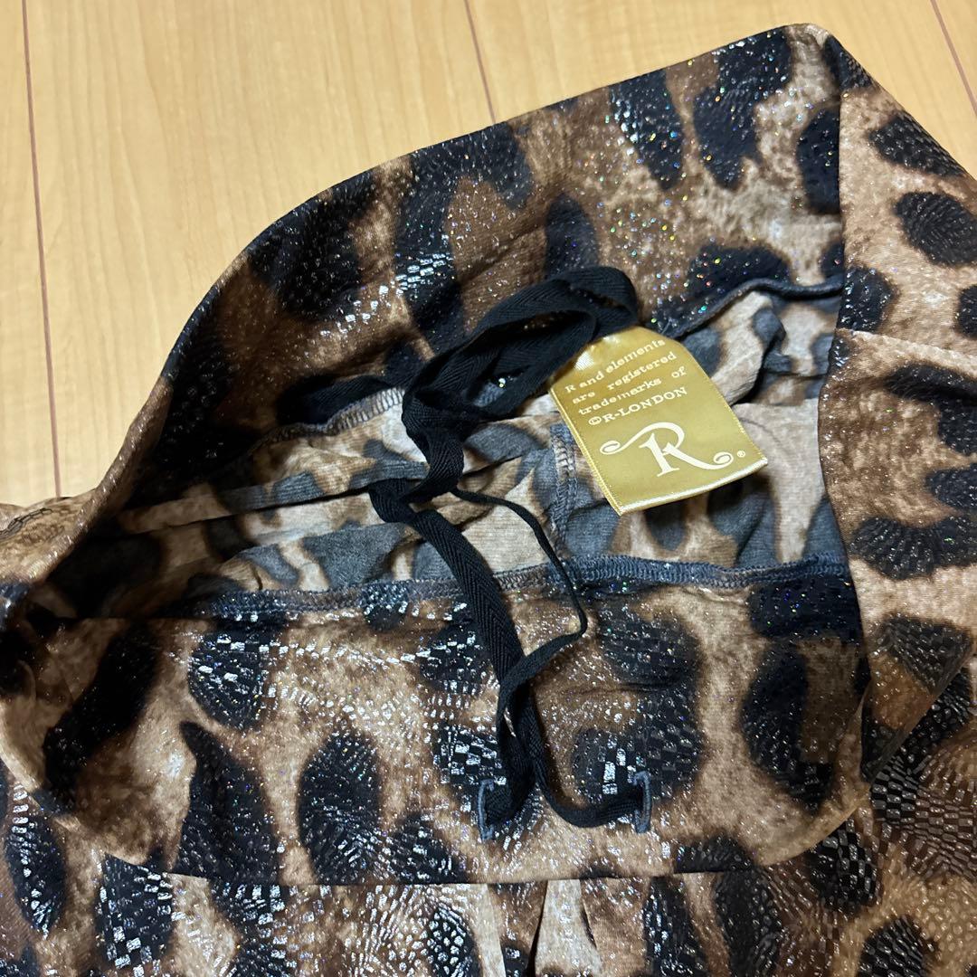 新品　R-london ロングパンツ　ヒョウ柄　レオパード柄