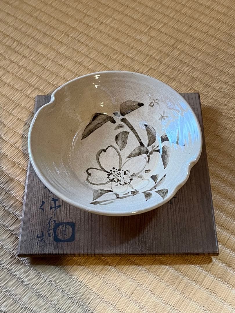 人間国宝　十代　三輪休雪　向附６枚組　共箱入