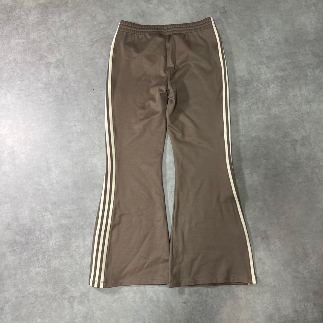 adidas トラックパンツ ジャージ 下 フレア ブラウン 2XL