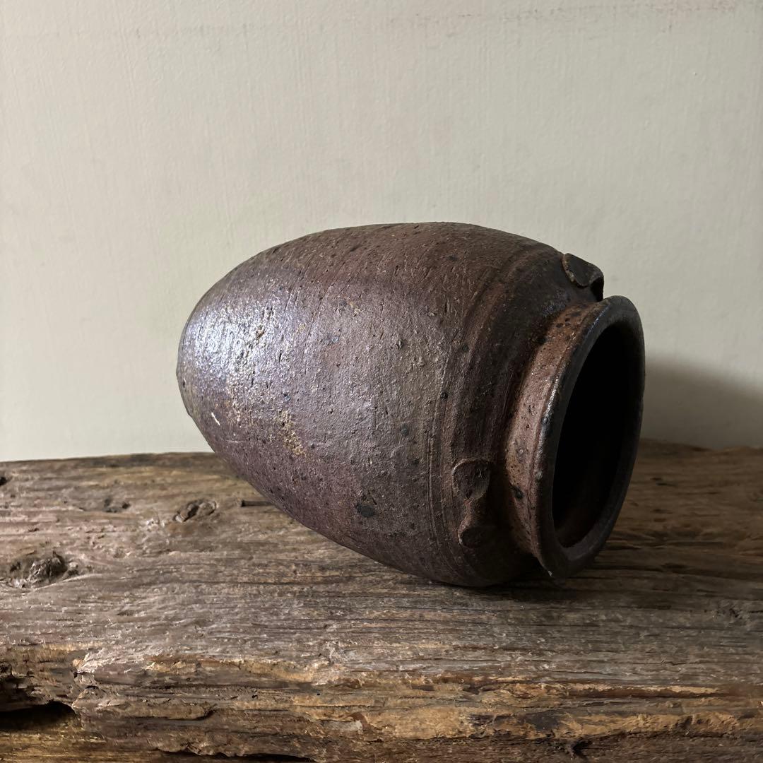 古備前種壺　三耳壺　室町時代〜　骨董　アンティーク　検:秦秀雄　白洲正子 李朝