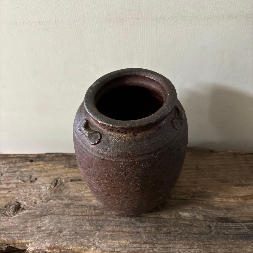 古備前種壺　三耳壺　室町時代〜　骨董　アンティーク　検:秦秀雄　白洲正子 李朝