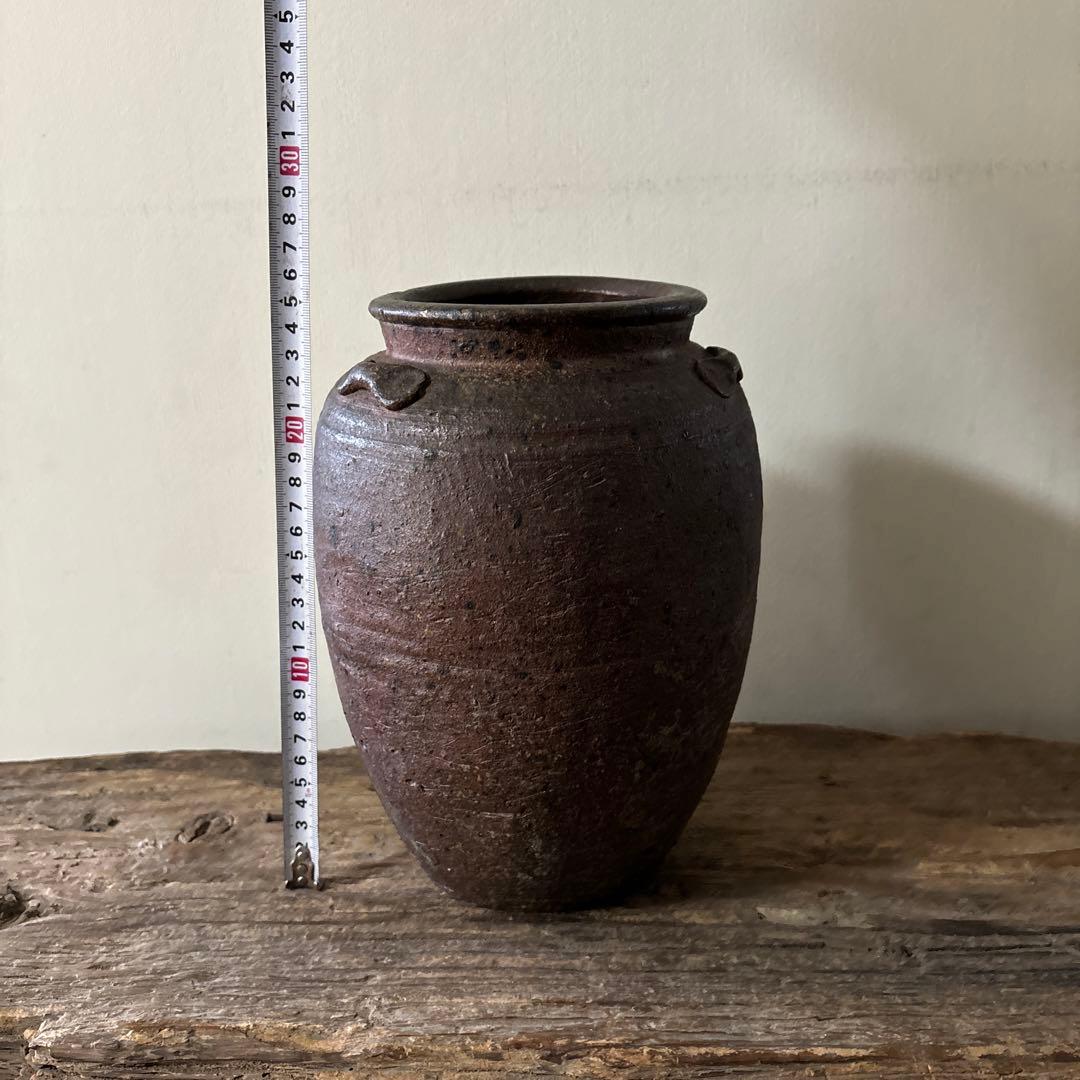 古備前種壺　三耳壺　室町時代〜　骨董　アンティーク　検:秦秀雄　白洲正子 李朝