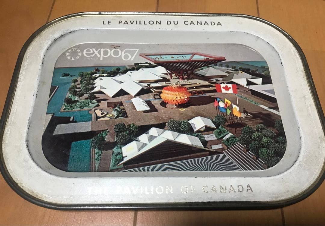EXPO67 ブリキ トレー4set
