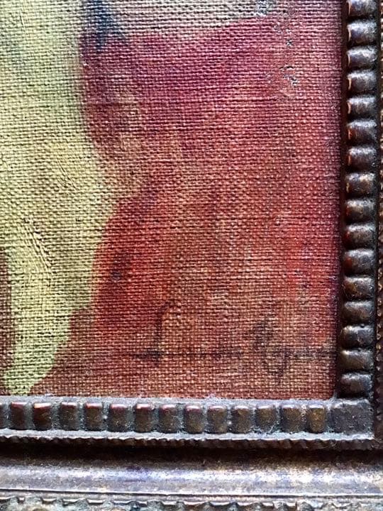 ルシアン・ミニョン 『赤椅子の女』＼フランス印象派 ルノワールと親交