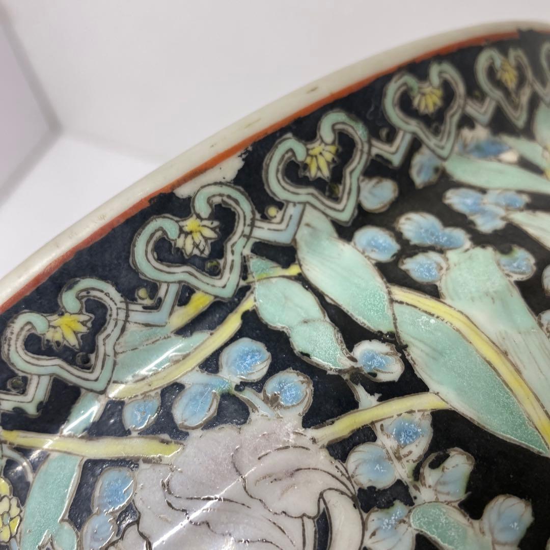 専用　中国清時代　粉彩大鉢　高さ約27㎝　タエチ　東さ7-0130☆2F