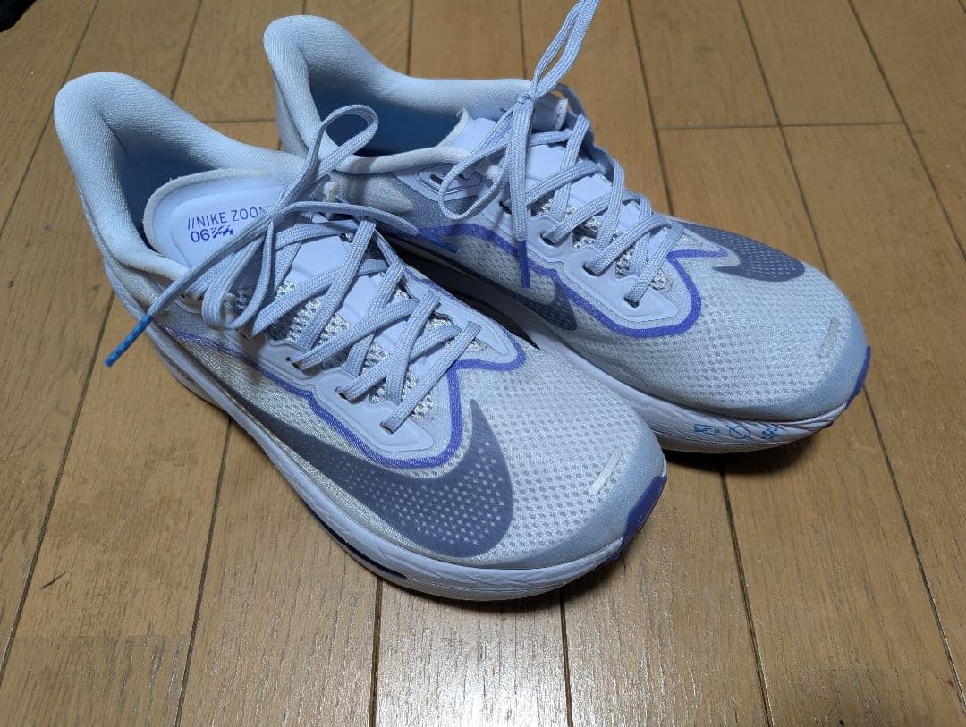美品 NIKE ズームフライ6 26cm グレー×ブルー ナイキ