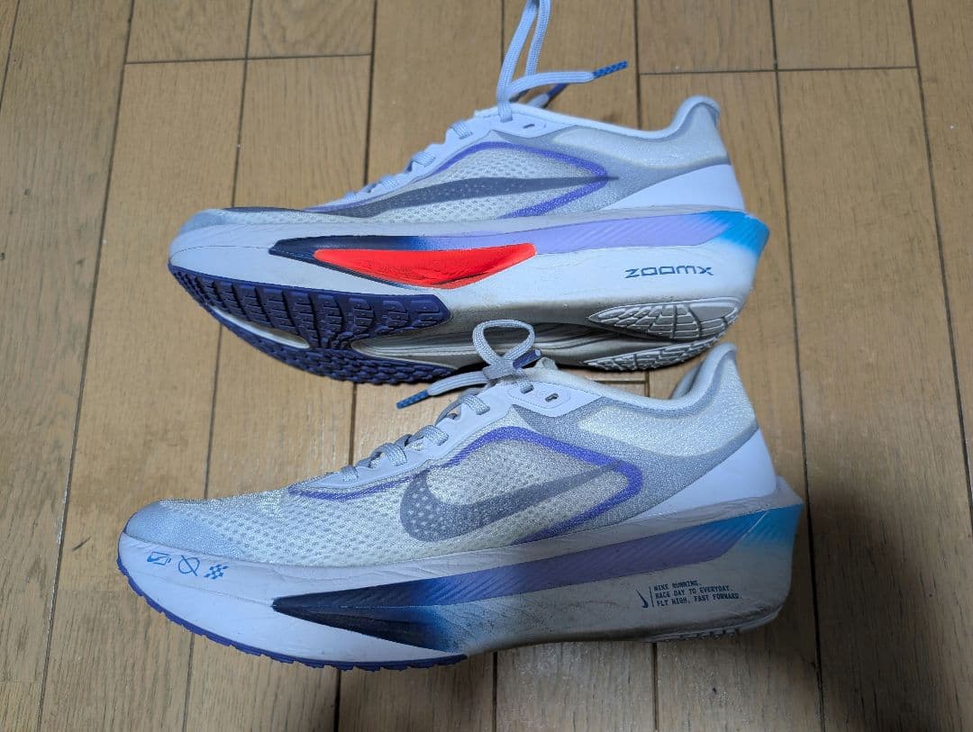 美品 NIKE ズームフライ6 26cm グレー×ブルー ナイキ