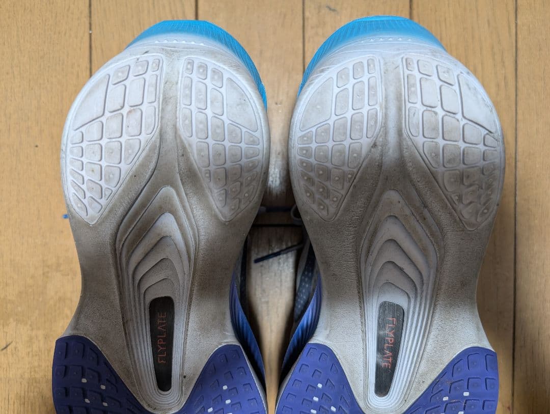 美品 NIKE ズームフライ6 26cm グレー×ブルー ナイキ