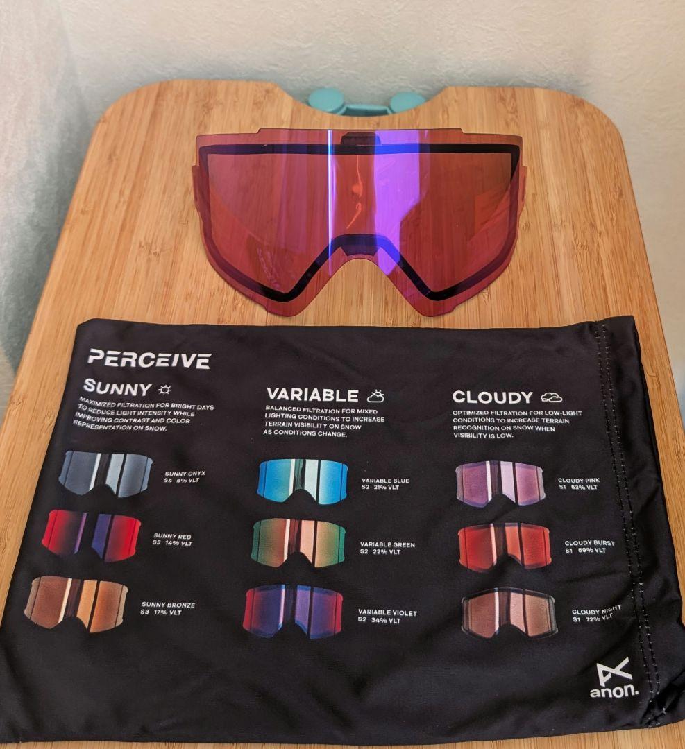 ⑧anon.Sync Low Bridge Fit Goggles+B.lens