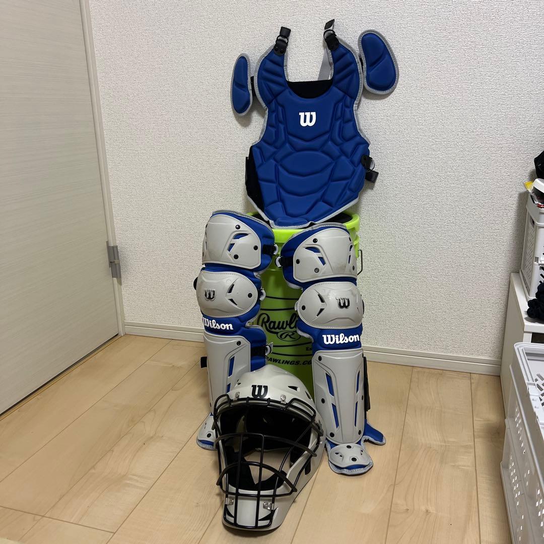 Wilson 硬式用 キャッチャー防具 ブルー