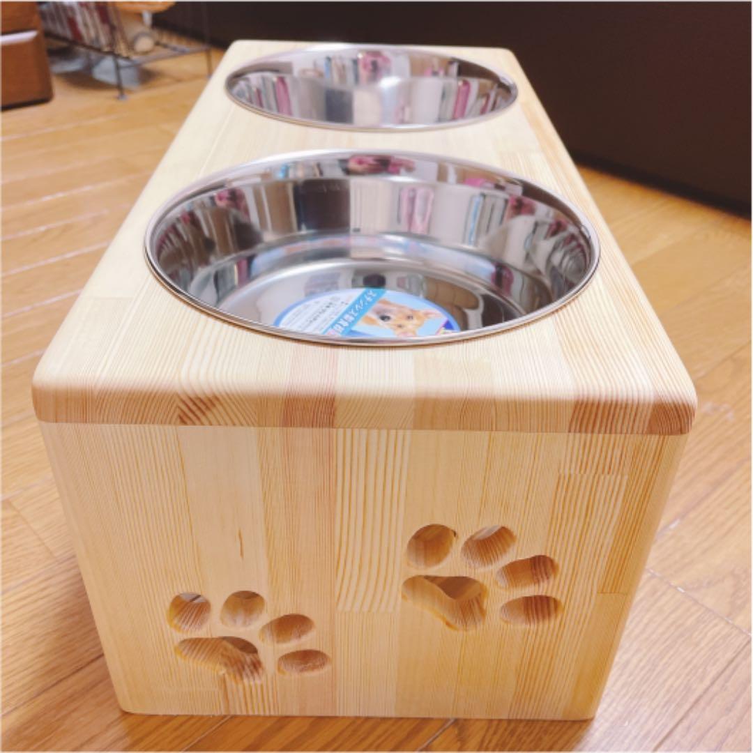 オーダー　ペット　フードスタンド　フードテーブル　餌台　餌入　水入れ　ご飯台