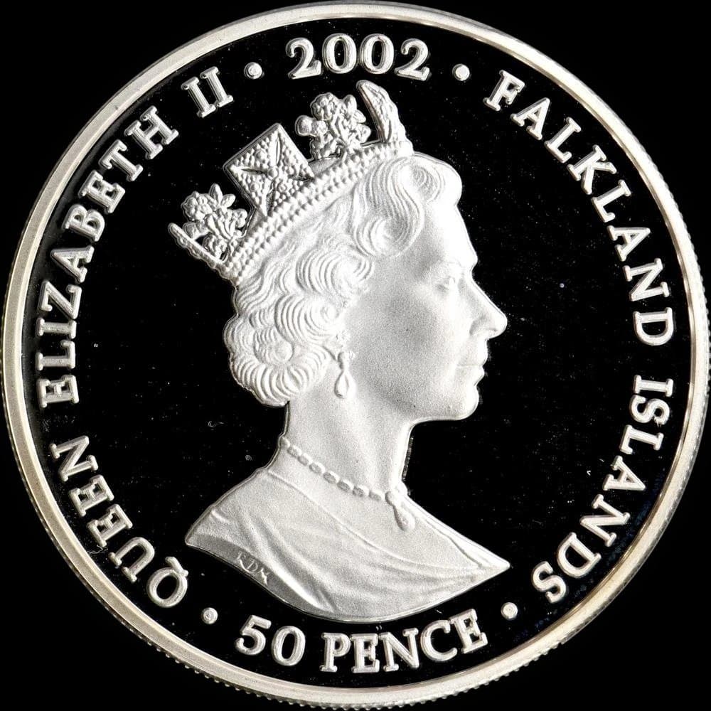 ⭐️PCGS PR68DCAM フォークランド諸島 王笏と宝珠 50P銀貨