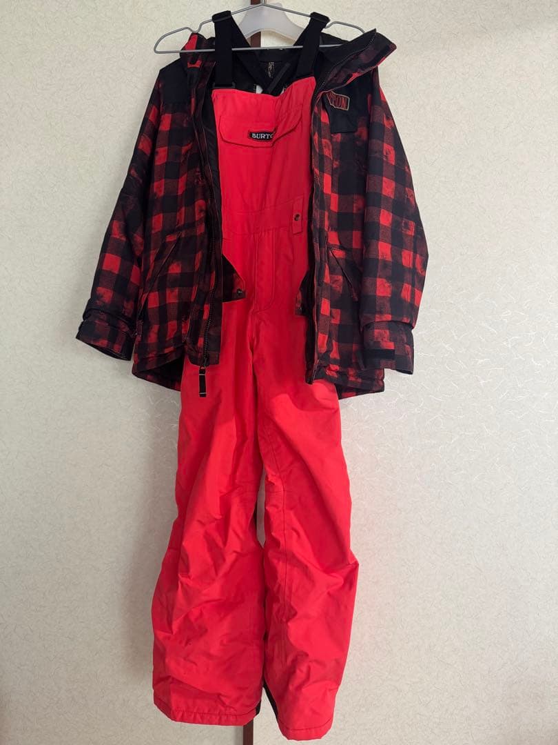 BURTON 子ども用 スノーボードウェア ジャケット＆ビブパンツ(セット)
