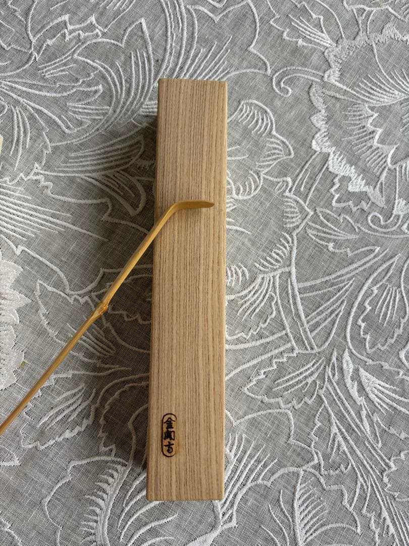 茶道具　茶杓　金閣寺　銘 拝龍